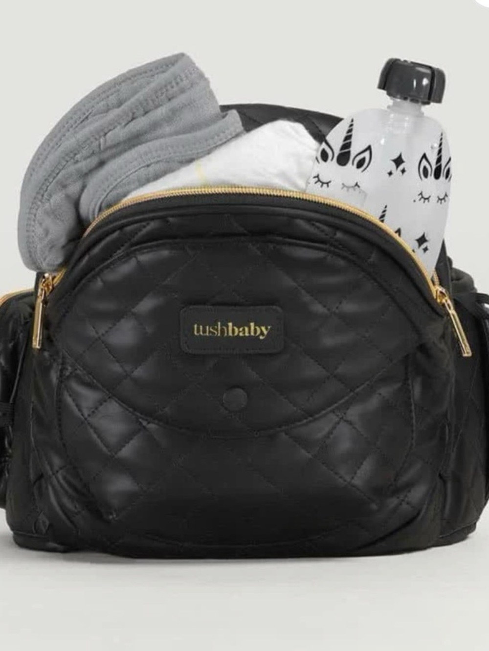 Quilted Black Tushbaby Hip Carrier